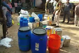 Police raid the factory making Adulterated ghee in Bhind