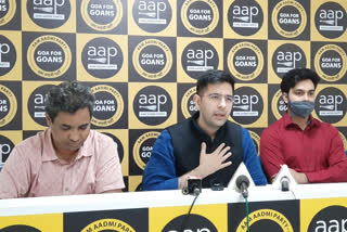 aap government can give land rights to gomantakis said raghav chadda in panji