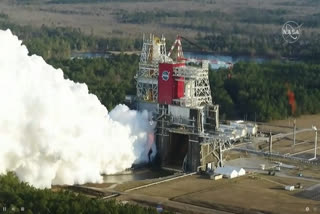 NASA conducts test of SLS rocket core stage for Artemis