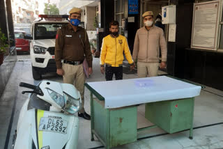 theft arrested by Indrapuri police