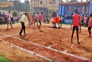 Young man dies while playing Kabaddi at kadapa in AP