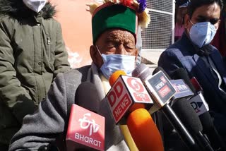 Shyam Sharan Negi casts vote