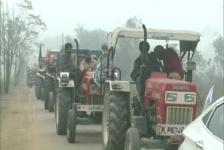 A large number of farmers are going from Ludhiana to participate in the tractor rally on January 26 in Delhi
