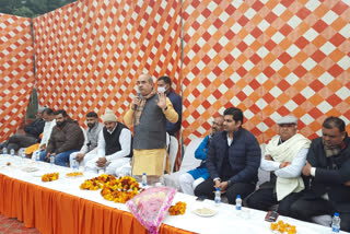 moolchand sharma laid the foundation stone of rmc roads in Ballabhgarh