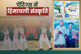 HIMACHALI CULTURE DEPICT THROUGH PAINTINGS IN SHIMLA CITY