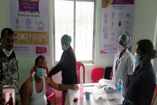 TMC MLa Manodeb Sinha took vaccine