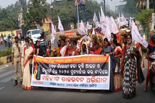 Akhila Bharat Republic Women Association protests against agricultural law