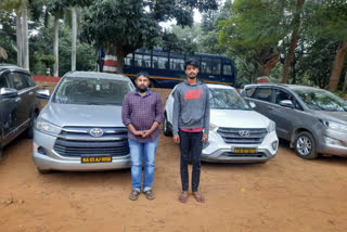 two arrests for not returning cars for company