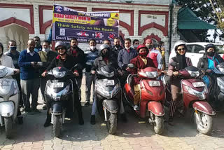 Road safety awareness campaign inaugurated in Nahan, नाहन में रोड सेफ्टी जागरूकता अभियान का शुभारंभ