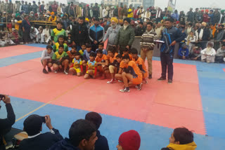 Kabaddi competition held on women farmers day at Ghazipur border in ghaziabad