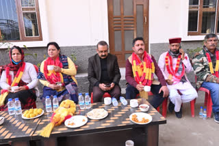 Press conference of Vinod Thakur in Bhota, भोटा में विनोद ठाकुर की प्रेसवार्ता