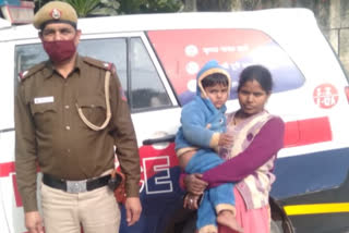 pcr team handed over missing child in chhatarpur