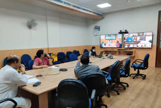 minister basavaraj bommai video conference