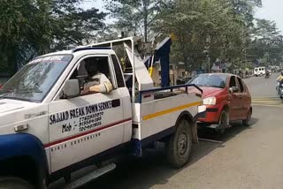 Action is being taken against vehicles standing on No Parking Zone