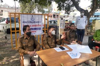 Police meeting of auto operators in Ujjain