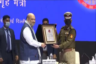 Amit Shah in Delhi Police headquarter