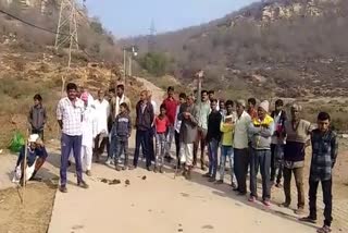 Hanumanji temple in Ghatoli, villagers protest in Ramganjmandi