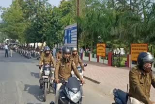 Police bike rally