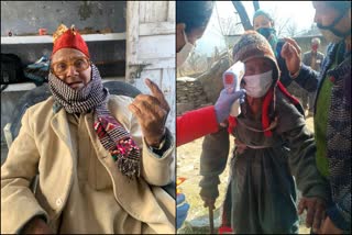 Kullu old voter cast their vote