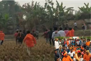 BJP workers has been attacked by goons ahead of Suvendu Adhikari's rally