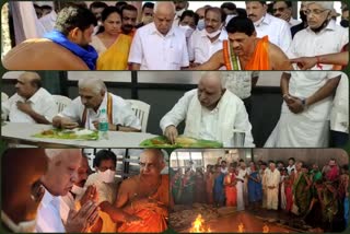 cm bs yadiyurappa visits to udupi temples