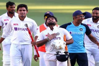 Rishabh Pant home celebration on India victory in Australia