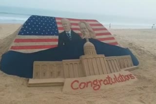 Greetings to Biden with 14 tons of sand