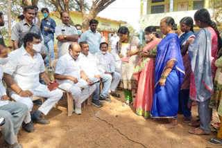 MLA Challa Dharmareddy inspected several development projects in Sthambhapalli village under Warangal Municipal Corporation.