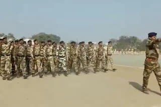 platoon parade rehearsal in dhanbad