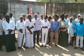 farmers protest in nandigama