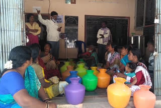 ladies agitation at municipal office