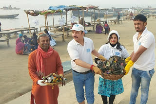 namami gange carried out a cleanliness drive