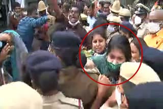 MLA Soumya reddy detained by police