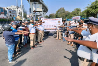 national road safety celebrations in Secunderabad traffic