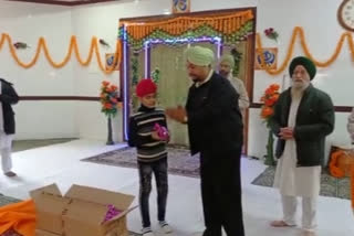 bhajan and ardaas organized at shree guru singh sabha