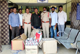 two lakhs valuable gutka seized by bodhan town police and taskforce raids