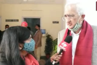 Former external affairs minister Salman Khurshid speaking to ETV Bharat on alleged Arnab's WhatsApp chats