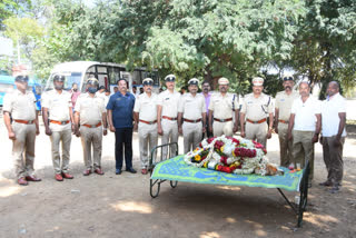 Mysore police paid tribute to the death of Seema