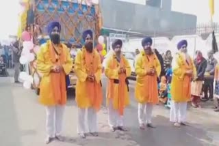 ਦਸਵੇਂ ਪਾਤਸ਼ਾਹ ਦੇ ਪ੍ਰਕਾਸ਼ ਪੁਰਬ 'ਤੇ ਨਗਰ ਕੀਰਤਨ ਸਜਾਇਆ