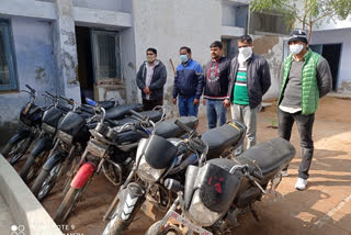 one accused arrested for motorcycle theft in bhiwani