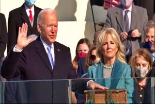 Joe Biden sworn in 46th President, Joe Biden sworn in 46th President of the United States of America, President joe Biden, President joe Biden news, President joe Biden latest news, 46ನೇ ನೂತನ ಅಧ್ಯಕ್ಷರಾಗಿ ಜೋ ಬೈಡನ್​ ಪದಗ್ರಹಣ, ಅಮೆರಿಕದ 46ನೇ ನೂತನ ಅಧ್ಯಕ್ಷರಾಗಿ ಜೋ ಬೈಡನ್​ ಪದಗ್ರಹಣ, ಅಮೆರಿಕದ 46ನೇ ನೂತನ ಅಧ್ಯಕ್ಷರಾಗಿ ಜೋ ಬೈಡನ್​ ಪದಗ್ರಹಣ ಸುದ್ದಿ, ಅಧ್ಯಕ್ಷ ಜೋ ಬೈಡನ್​, ಅಧ್ಯಕ್ಷ ಜೋ ಬೈಡನ್ ಸುದ್ದಿ,