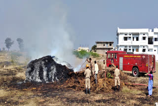 fire for fodder in kustagi