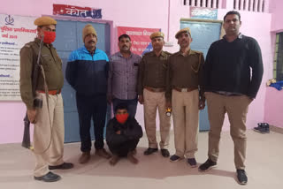 Kanchanpur police station action,  Reward crook arrested in Dhaulpur