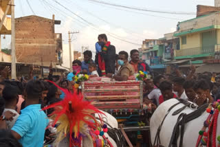 natarajan receives heros welcome at native village selam