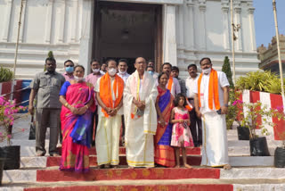 Chairman CV Nagarjuna in the presence of Annavaram Satyadev