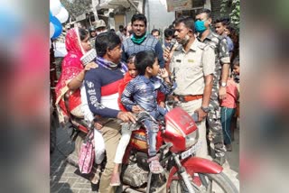 kashipur police teaches bike riders