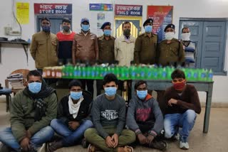 five arrested with liquor in ranchi