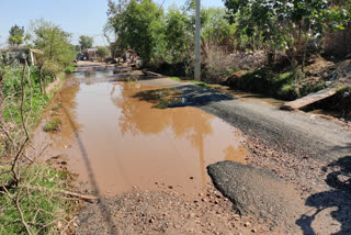 मुख्य मार्ग गड्ढों और तालाब में तब्दील.