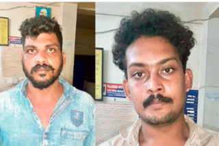 Two arrested in car hijacking case  Two arrested  car hijacking case  യാത്രക്കാരെ മര്‍ദിച്ച് കാര്‍ തട്ടിയെടുത്ത കേസില്‍ രണ്ട് പേര്‍ പിടിയില്‍  കാര്‍ തട്ടിയെടുത്ത കേസ്  രണ്ട് പേര്‍ പിടിയില്‍  മുണ്ടൂർ-​പെ​രി​ന്ത​ല്‍മ​ണ്ണ സം​സ്ഥാ​ന​പാ​ത​