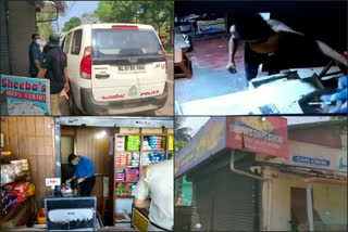 Robbery at three establishments in Kannur Taliparambu; Police have launched an investigation  Robbery at three establishments in Kannur Taliparambu  Police have launched an investigation  Robbery at three establishments  Robbery  Kannur Taliparambu  investigation  കണ്ണൂര്‍ തളിപ്പറമ്പില്‍ മൂന്നോളം സ്ഥാപനങ്ങളിൽ കവർച്ച; പൊലീസ് അന്വേഷണം ആരംഭിച്ചു  കണ്ണൂര്‍ തളിപ്പറമ്പില്‍ മൂന്നോളം സ്ഥാപനങ്ങളിൽ കവർച്ച  പൊലീസ് അന്വേഷണം ആരംഭിച്ചു  മൂന്നോളം സ്ഥാപനങ്ങളിൽ കവർച്ച  അന്വേഷണം ആരംഭിച്ചു  തളിപ്പറമ്പ്  കവർച്ച